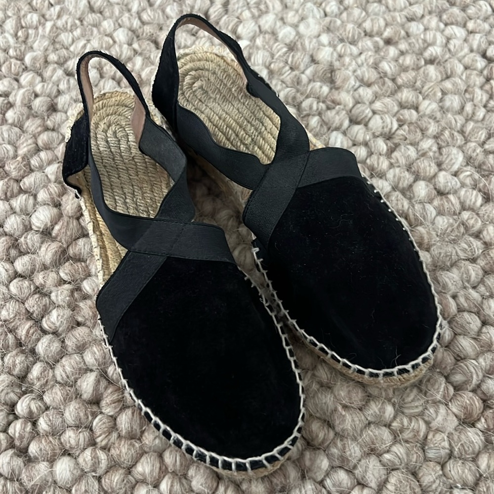 Black Suede Espadrilles